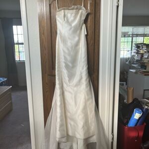 Beautiful classic silk wedding gown.  NWT